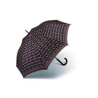 Pierre Cardin Long Ac Stockschirm Regenschirm Geo Drops Druck Rot