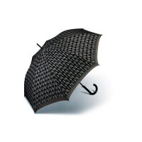Pierre Cardin Long Ac Stockschirm Regenschirm Geo Drops Druck Braun