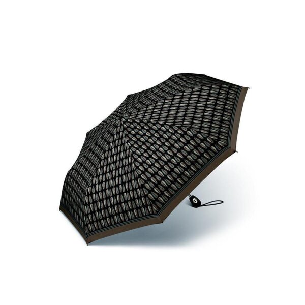 Pierre Cardin Easymatic 3-Section Light Geo Drops Druck Braun