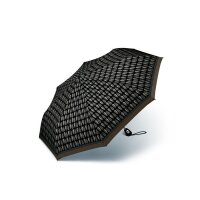 Pierre Cardin Easymatic 3-Section Light Geo Drops Druck Braun