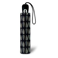 Pierre Cardin Easymatic 3-Section Light Geo Drops Druck Braun