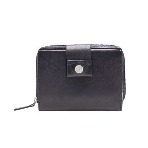 Maître Henau Diethilde Purse Mh9Fz 4060001399 Portmonnaie Leather Wallet Dark Blue