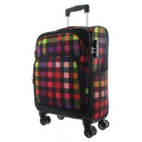 Franky Koffer Handgepäck Spinner Gr. S T1S-DR 55 cm Multi Collor Check