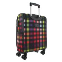 Franky Koffer Handgepäck Spinner Gr. S T1S-DR 55 cm Multi Collor Check