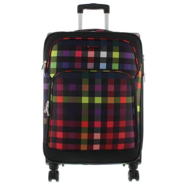 Franky Koffer Reisegepäck Spinner Gr. M T1S-DR ca. 69 cm multi collor check