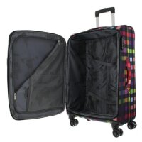 Franky Koffer Reisegepäck Spinner Gr. L T1S-DR ca. 79 cm Multi Collor Check