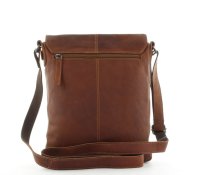 Chesterfield Unisex Umhängetasche Freizeittasche Leder Cognac