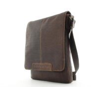 Chesterfield Unisex Umhängetasche Freizeittasche Leder Brown