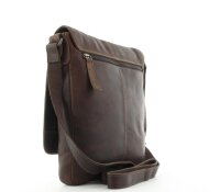 Chesterfield Unisex Umhängetasche Freizeittasche Leder Brown