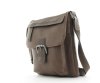 Chesterfield Damen Schultertasche Umhängetasche Leder Taupe