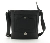 Chesterfield Damen Umhängetasche Freizeittasche Leder Black