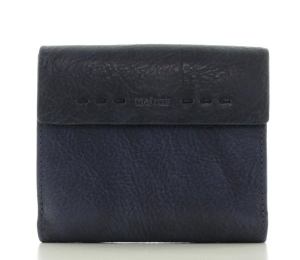 Maitre Damen Geldbörse Portemonnaie Leder Dark Blue