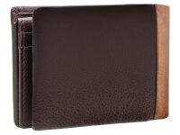 Maitre Herren Brieftasche Portemonnaie Leder Dark Brown