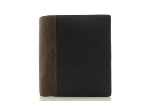 Maitre Herren Brieftasche Portemonnaie Leder Dark brown