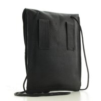 Maitre Unisex Brustbeutel Münzbeutel Leder Black