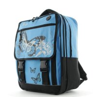 Fabrizio Schulranzen Schulrucksack mit Drachenmuster Türkis