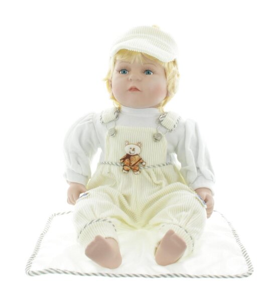 Mel-O-Design echte handbemalte Porzellanpuppe Baby Puppe 54 cm