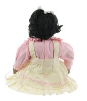 Mel-O-Design echte handbemalte Porzellanpuppe Baby Puppe 54 cm Mädchen Braun