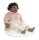 Mel-O-Design echte handbemalte Porzellanpuppe Baby Puppe 54 cm Mädchen Braun