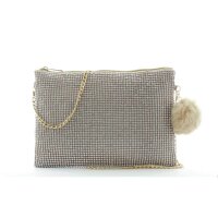 JSI Damen Abendtasche mit Bommel