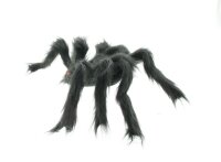 Edco Halloween Spinne mit Haaren und roten Augen