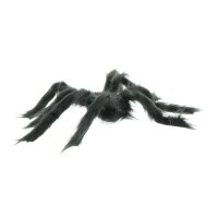 Edco Halloween Spinne mit Haaren und roten Augen