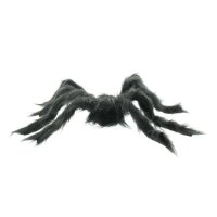 Edco Halloween Spinne mit Haaren und roten Augen