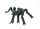 Edco Halloween Spinne mit Haaren und roten Augen
