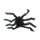 Edco Halloween Spinne mit Haaren und roten Augen