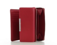 Maitre Damen Portemonnaie Kombibörse mit Druckknopf Leder Red