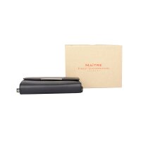 Maitre Damen Portemonnaie Kombibörse mit Druckknopf Leder Black