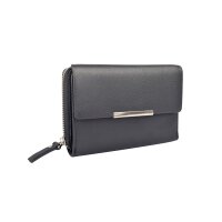 Maitre Damen Portemonnaie Kombibörse mit Druckknopf Leder Black