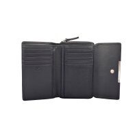 Maitre Damen Portemonnaie Kombibörse mit Druckknopf Leder Black