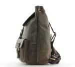 Red Point Cityrucksack Freizeitrucksack Unisex Leder Coffee