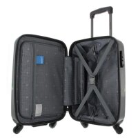 Saxoline Blue Koffer Spinner Integriertes TSA Zahlenschloss, 4 Rollen Gr. S, M, L ,SET, Schwarz, Magic Tree S 55 cm Magic Tree