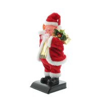 IKO Import Weihnachtsmann Animation Weihnachtsdekoration stehend Christmas 13 cm x 27 cm x 12 cm