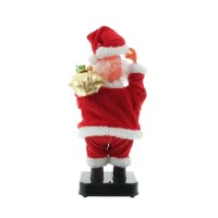 IKO Import Weihnachtsmann Animation Weihnachtsdekoration stehend Christmas 13 cm x 27 cm x 12 cm