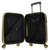 National Geographic Spinner Koffer, 4 Doppelrollen, Zahlenschloss Zoll, Aerodrome Trolley, Gr&ouml;&szlig;e S 54 cm Black