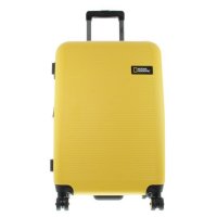 National Geographic Spinner Koffer, 4 Doppelrollen, Zahlenschloss Zoll, Aerodrome Trolley, Gr&ouml;&szlig;e M 67 cm Yellow
