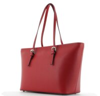 JSI Eleganter Damen Shopper, Handtasche Echt Leder, 2...