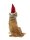 Iko Import Weihnachtshund Dekoration Mütze Schal Weihnachtlich Winter Braun 22 cm x 39 cm x 20,5 cm
