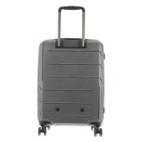 Franky Spinner Gr. S Handgep&auml;ck Koffer mit TSA-Zahlenschloss - Extra leichtes Polypropylen Grey Metallic