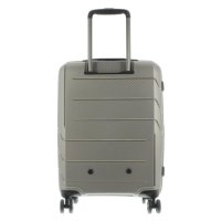 Franky Spinner Gr. S Handgep&auml;ck Koffer mit TSA-Zahlenschloss - Extra leichtes Polypropylen Prosecco Metallic