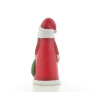 Cepewa Xmas-Deko Dekoration stehend Santa Rot Weiß Weihnachtlich 9,5 cm x 20 cm x 8,5 cm Weihnachtsmann