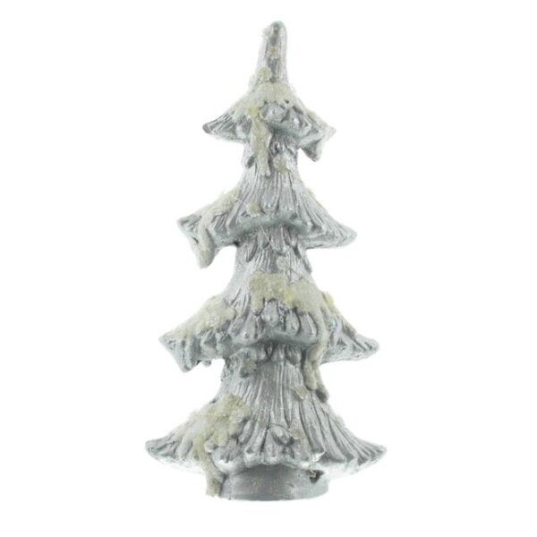 Mel-O-Design Weihnachtsbaum Led Beleuchtung Warm Weiß Weihnachtsdekoration stehend  26 cm x 48 cm x 15 cm Silber