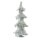 Mel-O-Design Weihnachtsbaum Led Beleuchtung Warm Weiß Weihnachtsdekoration stehend  26 cm x 48 cm x 15 cm Silber