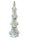 Mel-O-Design Weihnachtsbaum Led Beleuchtung Warm Weiß Weihnachtsdekoration stehend  26 cm x 48 cm x 15 cm Silber