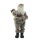 Iko Import Weihnachtsmann Santa Klaus Weihnachtsdekoration stehend Braun 18 cm x 37 cm x 11 cm