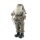Iko Import Weihnachtsmann Santa Klaus Weihnachtsdekoration stehend Braun 18 cm x 37 cm x 11 cm