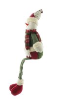 Mel-O-Design Schneemann sitzend Weihnachtsdekoration Schneemanndekoration Rot 20 cm x 55 cm x 11 cm